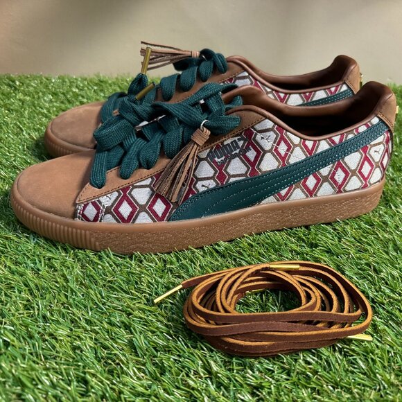 Puma Clyde x Tassle Dapper Dan Color Friar Brown Vintage 388170-01 Men Size 12 main image 7